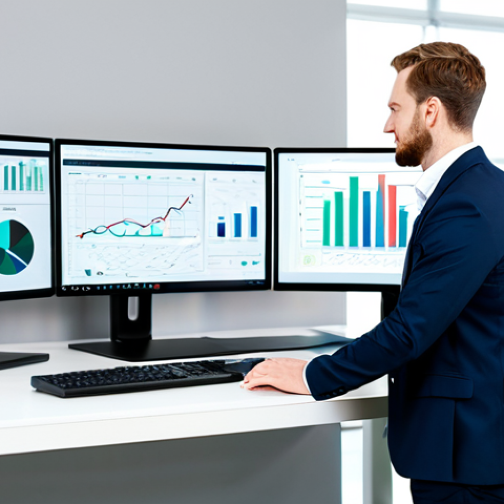 AI-Powered Efficiency in a Modern Office**

"A professional content creator, fully clothed in business casual attire, working at a clean, modern desk with multiple monitors displaying data analytics dashboards. The scene showcases AI-powered tools analyzing content performance metrics. The background is a bright, open-plan office space with colleagues collaborating. The overall feeling is efficient and productive. Perfect anatomy, correct proportions, well-formed hands, proper finger count, natural body proportions, safe for work, appropriate content, fully clothed, professional, family-friendly, high quality, professional photography."

**