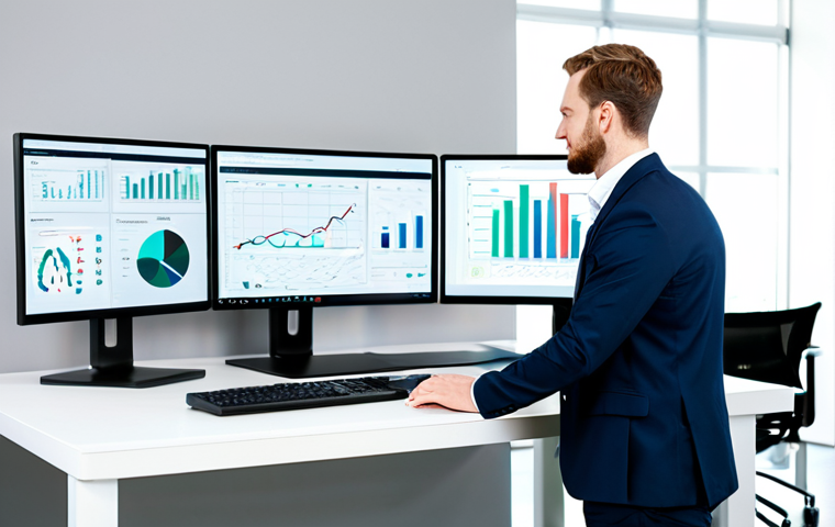 AI-Powered Efficiency in a Modern Office**

"A professional content creator, fully clothed in business casual attire, working at a clean, modern desk with multiple monitors displaying data analytics dashboards. The scene showcases AI-powered tools analyzing content performance metrics. The background is a bright, open-plan office space with colleagues collaborating. The overall feeling is efficient and productive. Perfect anatomy, correct proportions, well-formed hands, proper finger count, natural body proportions, safe for work, appropriate content, fully clothed, professional, family-friendly, high quality, professional photography."

**