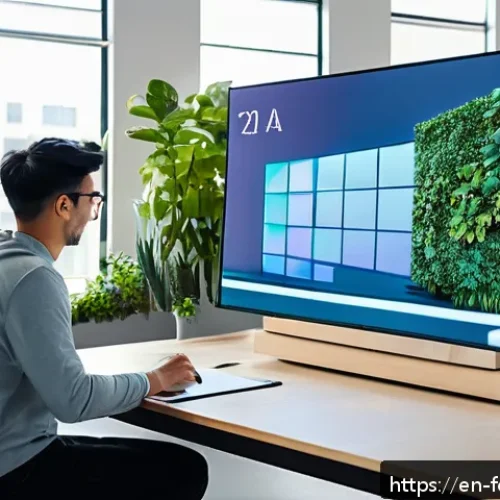Home 32 미래의 창작 산업과 디지털 트렌드 - A modern creative studio environment featuring a diverse group of artists collaborating with AI-powe...